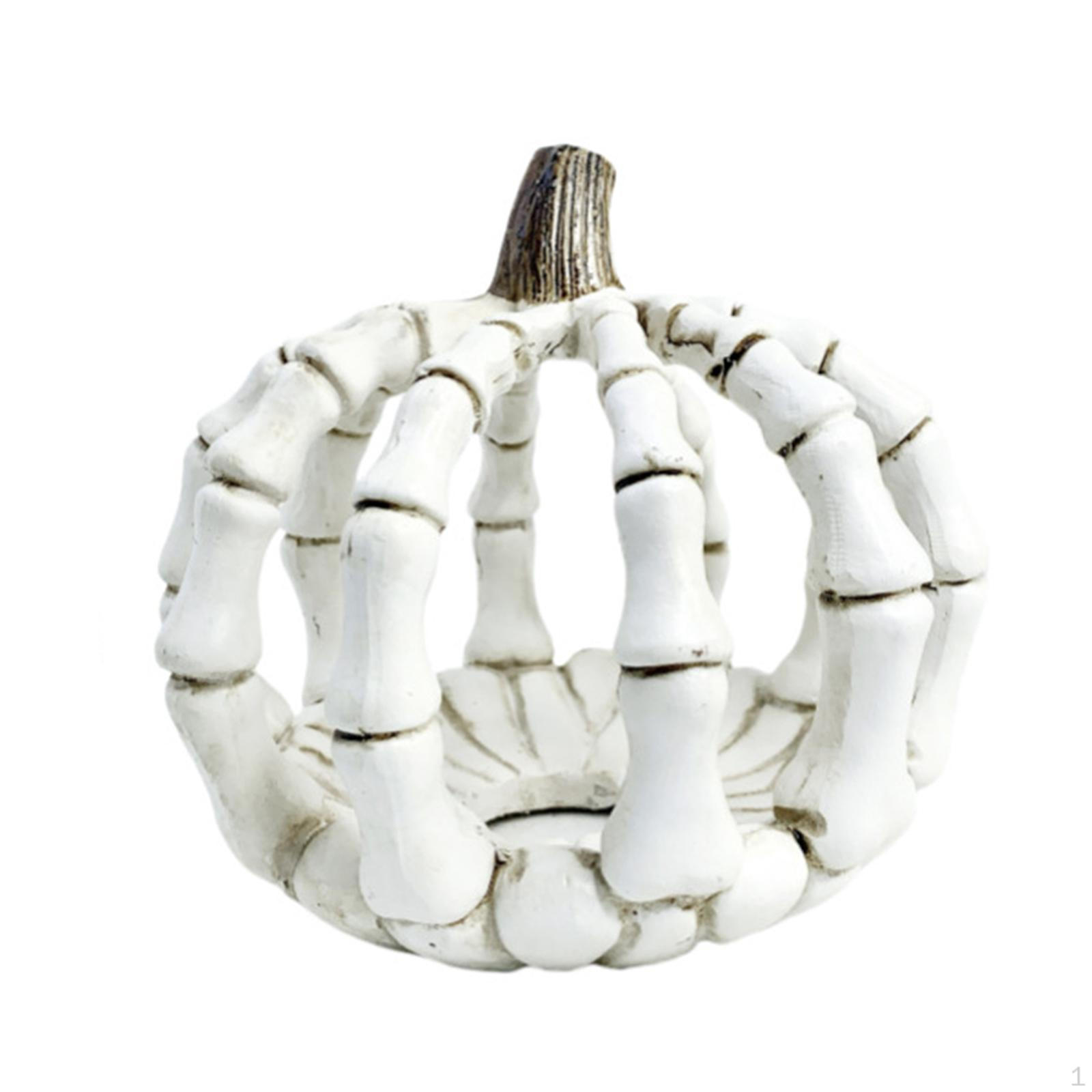 

Halloween Skeleton Pumpkin Collectible Figurine Crafts Gift Decoration Ornament for Desktop Cabinet 13.8x13.2x12cm