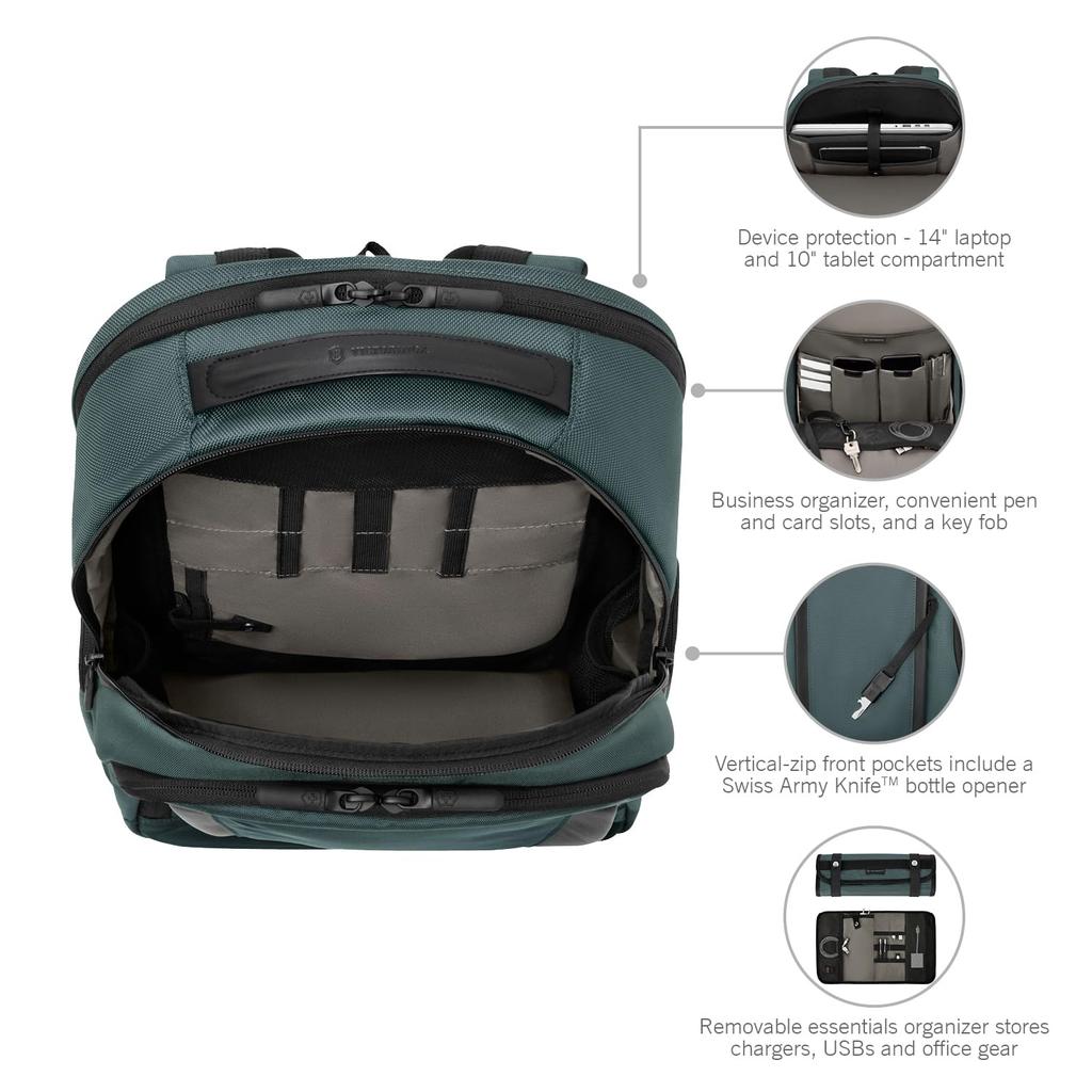 Victorinox Altmont Professional Essential Laptop Backpack with Detachable Lightweight and Simple Design for Business Dedicated Compartment for