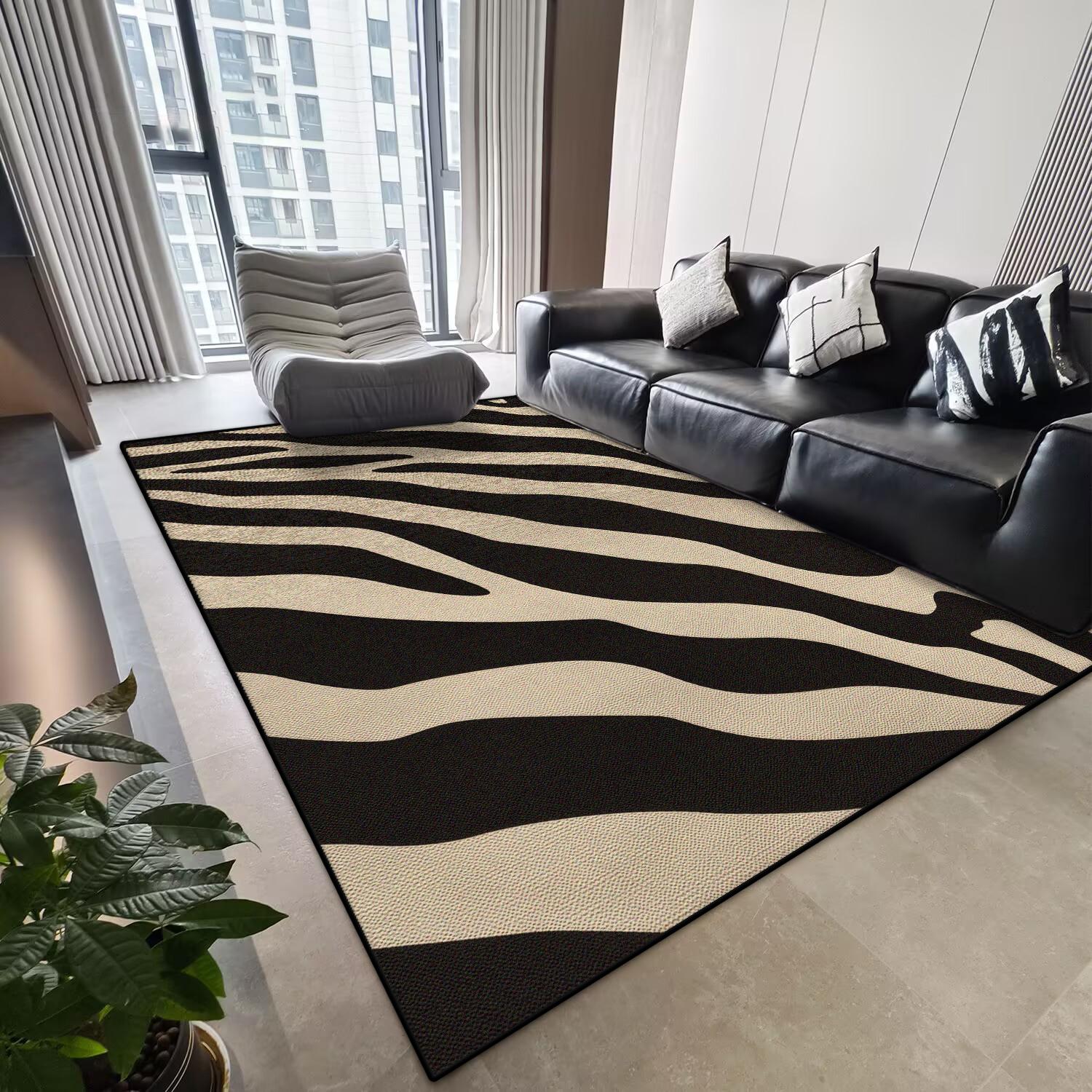 

Modern Simple Carpets Soft Fluffy Rugs for Living Room Children Bedroom Large Area Mats Plush Bedside 60*90cm