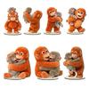 Niedliches Affen-Tischschild (2D) mit Babyäffchen und Plüschtier, Schreibtischdeko aus Holz für Zuhause oder Büro, herzerwärmendes Geschenk für Freunde