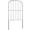 Garden Fence, No Dig Fence 24''(H)x13''(L) Animal Barrier Fence, Underground Decorative Garden Fencing with 2 Inch Spike Spacing, Metal Dog Fence for