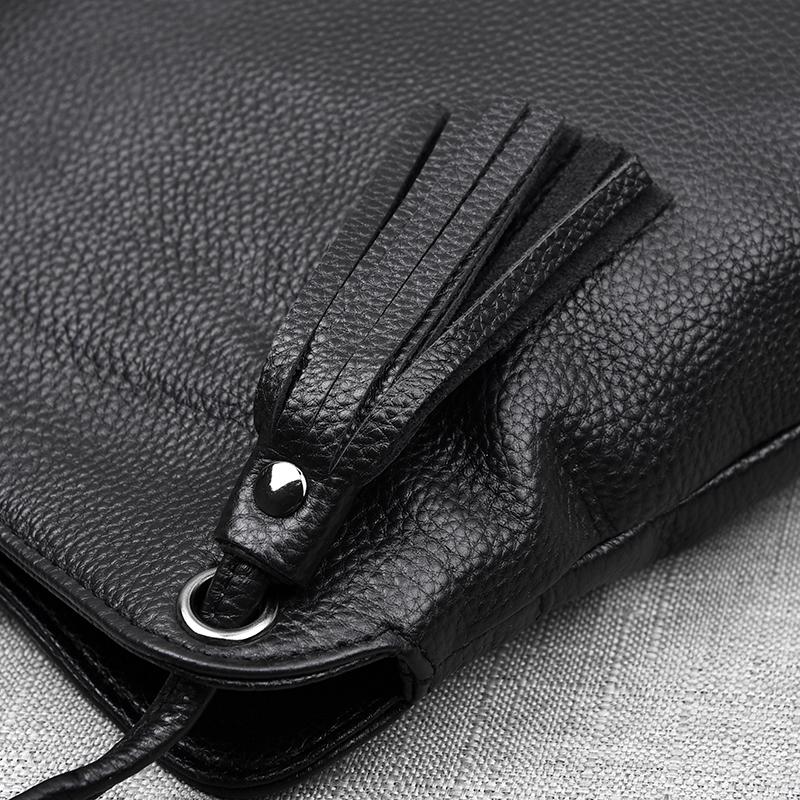 100% Genuine Leather Crossbody Bags for Women Cowhide Leather Phone Bag Mini Shoulder Bag Designer Female Purse Messenger Sac