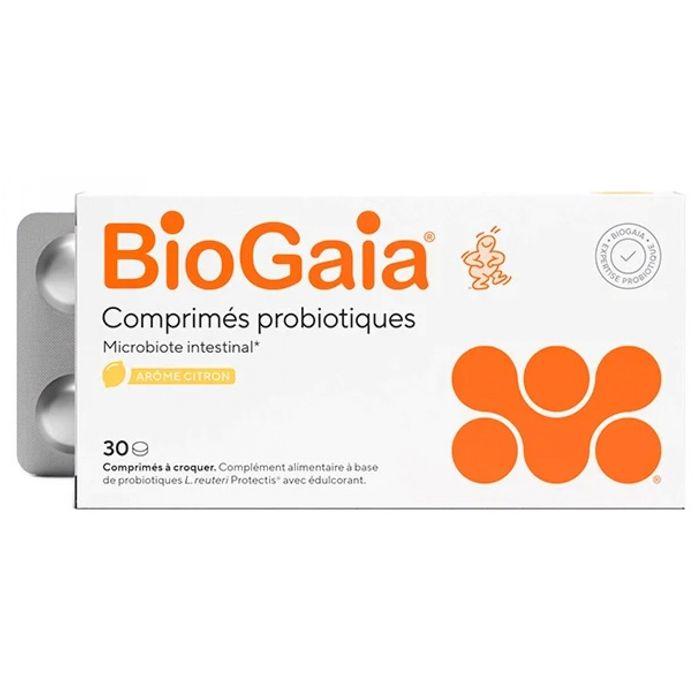 BioGaia Probiotiques Lactobacillus Reuteri Protectis Arôme Citron 30 comprimés
