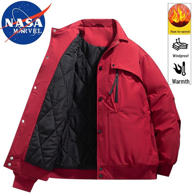 

NASA MARVEL Men s Autumn/Winter Padded Baseball Jacket 2XL