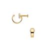 Vendome Aoyama K18YG Hoop Earrings AGVE1606 YG [Official]