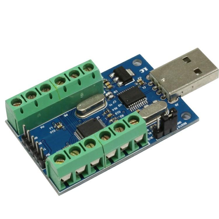 USB Interface 10-Channel 12-Bit AD Sampling Data Acquisition STM32 UART Communication ADC Module