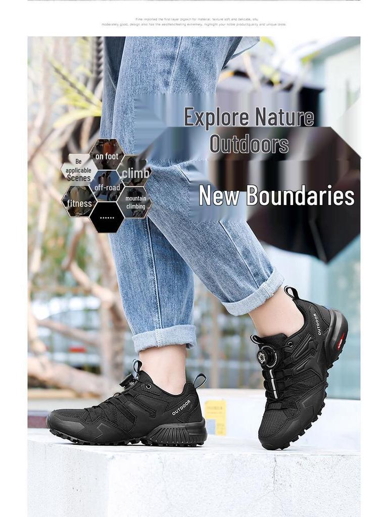 Men's Wear-Resistant Cycling & Hiking Lockless Shoes for Outdoor Sports