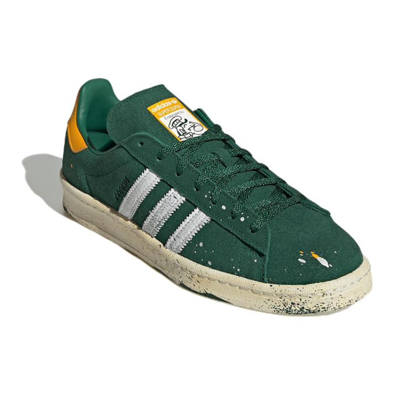 adidas Cook X Adidas Campus 80 'Paint Splatter Dark Green' Sneakers GY7005