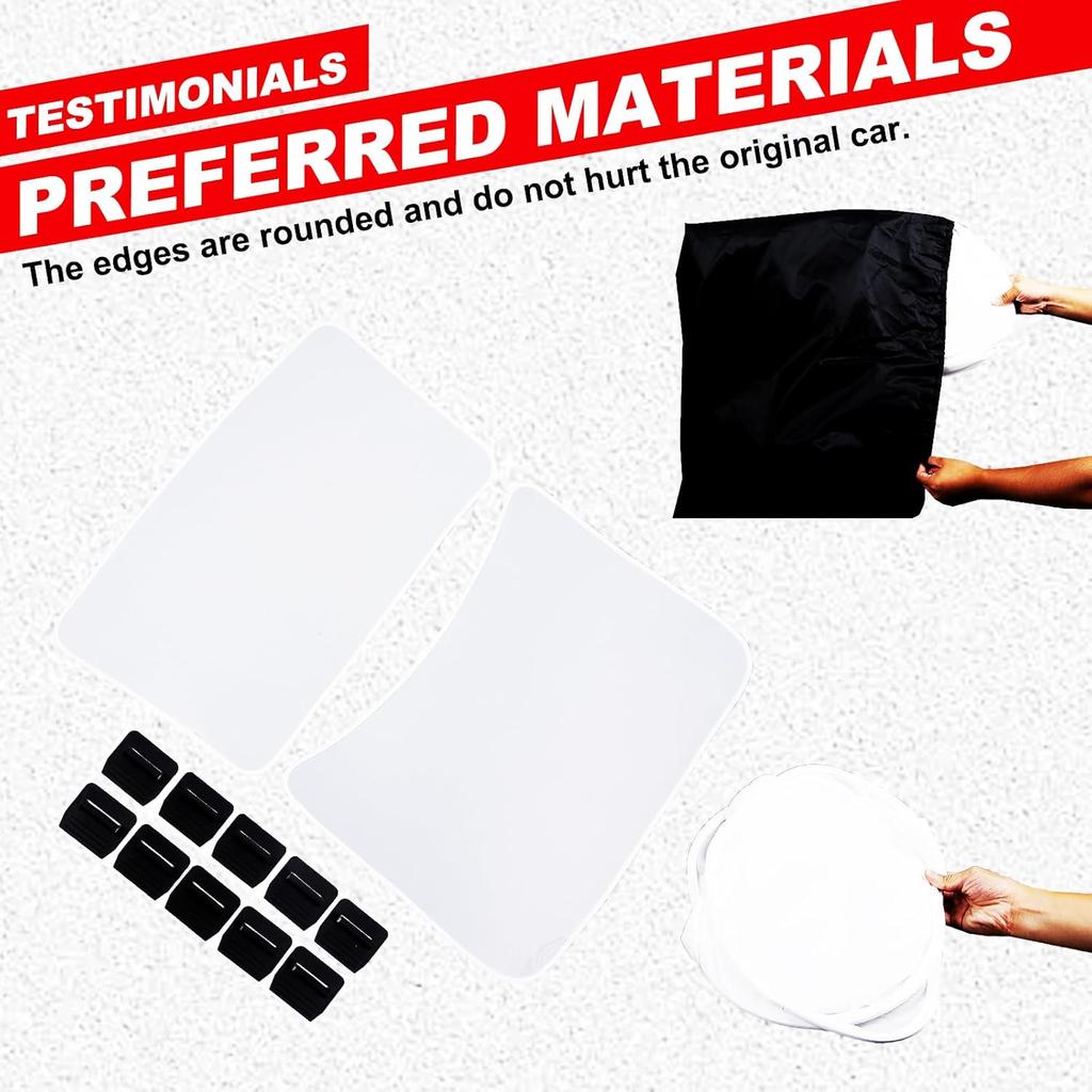 Top Glass Sunroof Sun Shade for 2025 Tesla Model 3, No Gap No Sag Roofs Sunshade with Storage Bag, No Gap No Sag Sunshade Roof Heat Insulation