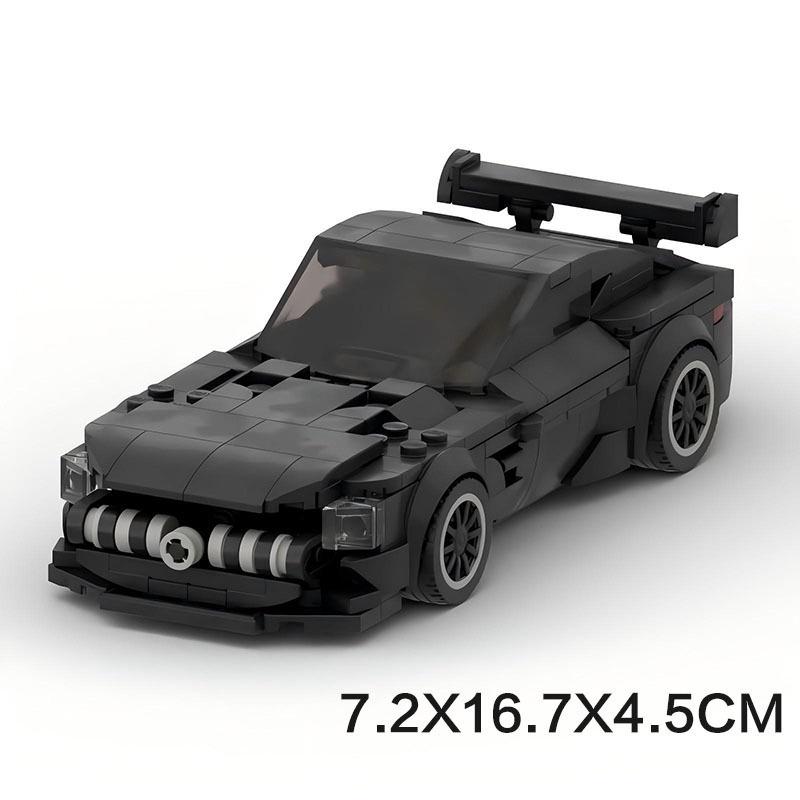 MOC Blocks Compatible Mercedes Sports Car - Black Classic Creative Desktop Model