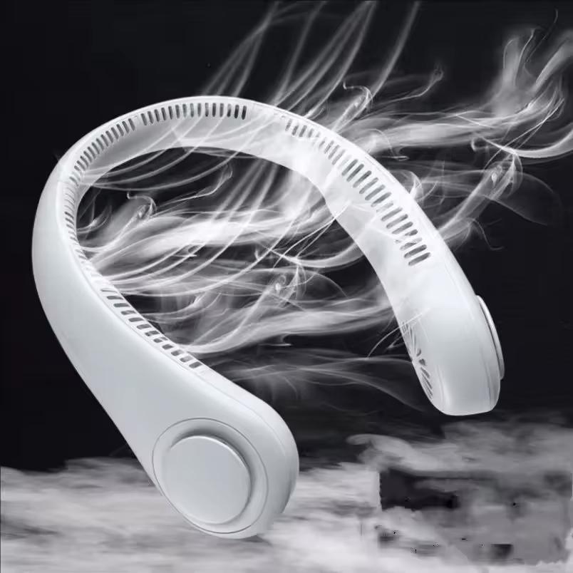 Portable Air Conditioner Neck Fan Personal Air Cooler Hanging 500-1200mAh Wearable Fans Mini USB Rechargeable Summer Travel