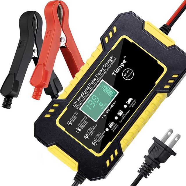 Car Charger Automotive Battery Charger Portable Battery Chargers Smart Fast Charging 12V Motorcycle Chargers