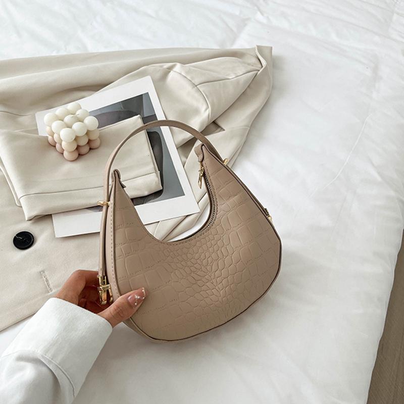 Aligator Half--moon taška přes rameno pro ženy Módní taška do podpaží Design Dámská taška do podpaží