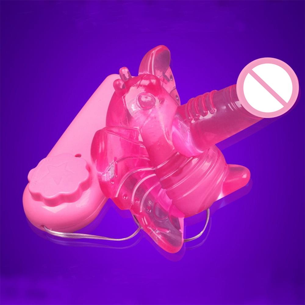 Tragbare tragbare weibliche Masturbationsvibratoren Schmetterlingsdildo-Vibratoren für Frauen Vaginalmassage G-Punkt-Stimulation Sexspielzeug