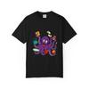 Breakfast With the Kraken Funny Monster T-Shirt Black Front Print