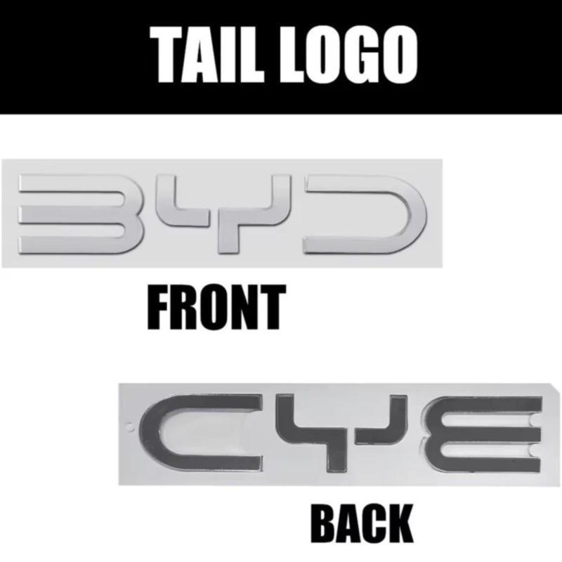 Car Front Hood Bonnet Rear Trunk Emblem Cover Sticker Auto Styling For BYD Atto Yuan Plus Song Plus Seal Seagull Dolphin Sealion