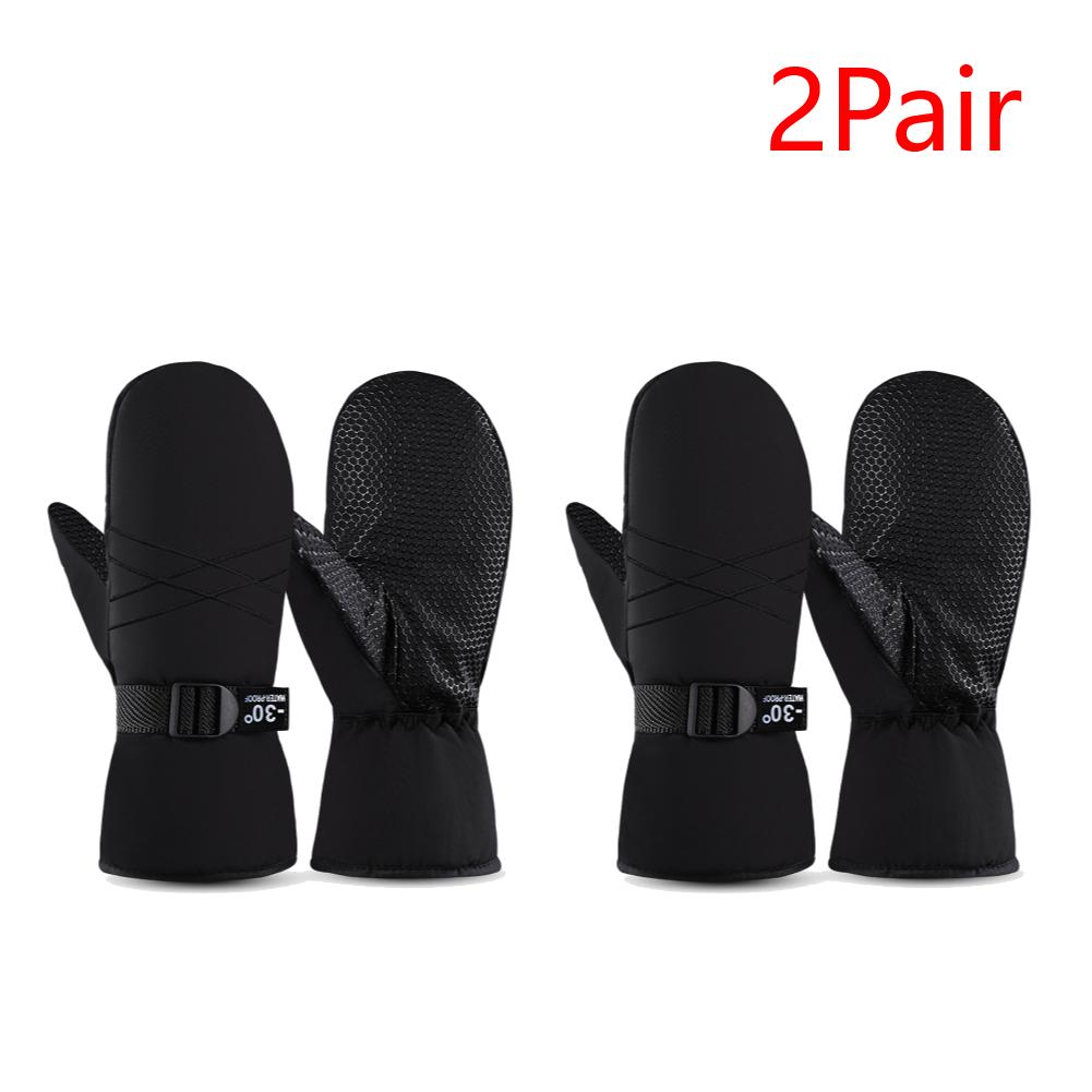 Ski Mittens Waterproof Snow Gloves Windproof Winter Gloves Thermal Snowboard Gloves Cold Weather Gloves for Men