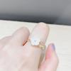 Adjustable Women's Ring Temperament Tide Ring Design Fashion Personality Commuter Style Index Finger Ring Wedding Party Jewelry Elegant Accessories