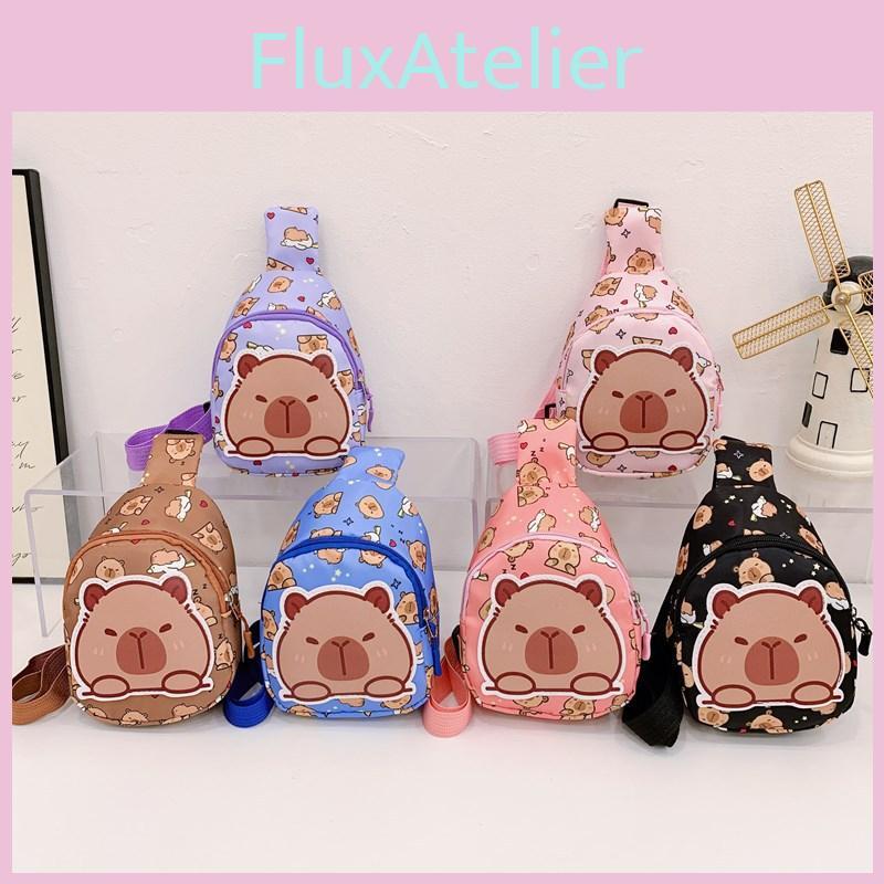 Capybara Printed Shoulder Crossbody Chest Bag Children Outdoor Wallet Leisure