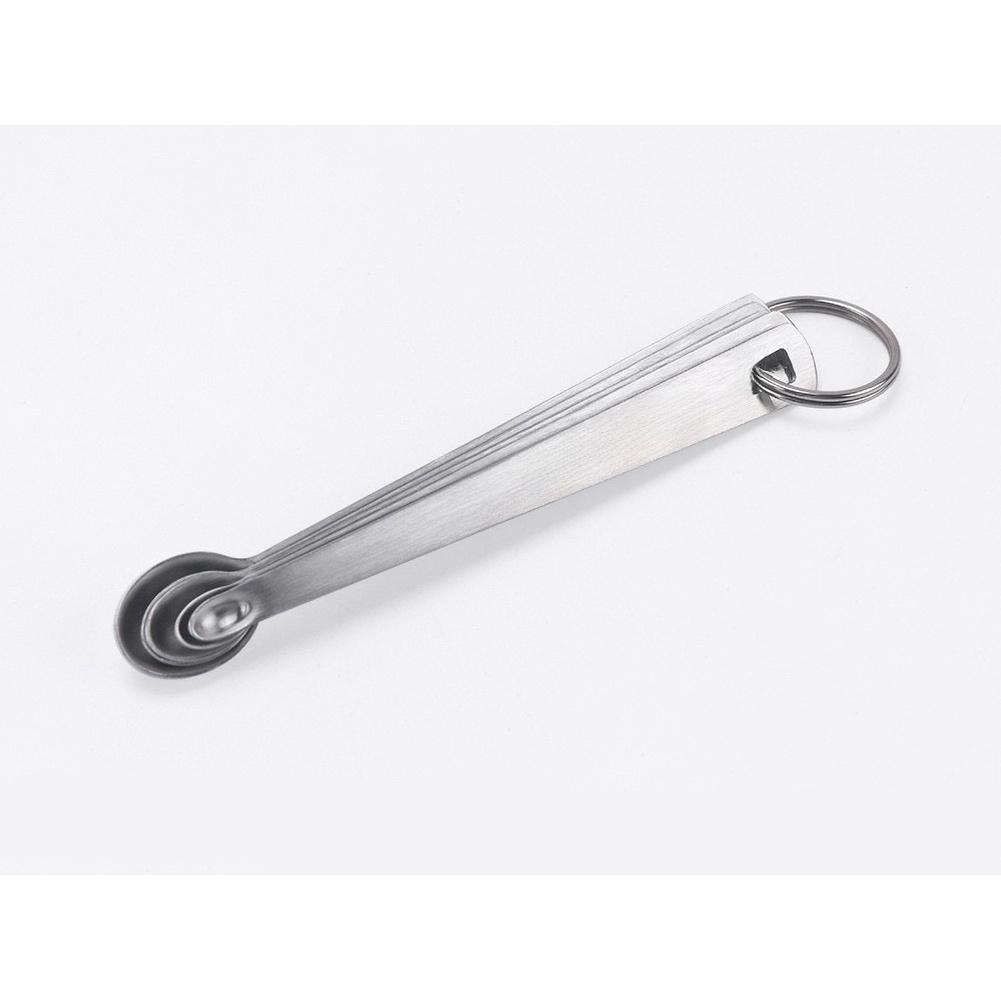 Juego de 5 Cucharas Medidoras de Acero Inoxidable con Identificación Clara TAD DASH PINCH SMIDGEN DROP para Uso en Cocina
