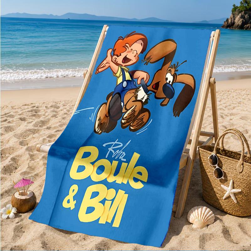 Dog Boule Beach Towel, Microfiber Beach Towel, Perfect For Pool, Beach, Travel, Home Decor Beach Party Fan Gifts