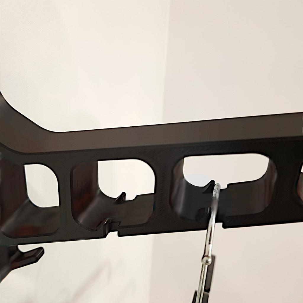 V1 Motorcycle Helmet Hook Holder Black