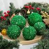 6/12pcs with Sequins Festive Decorative Ball Glitter Christmas Tree Hanging Ornaments  Wedding