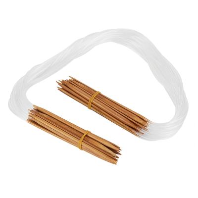 Double Point Circular Bamboo Knitting Needle 0.2 1cm Sizes with Transparent Tube