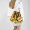 Niche Texture Sequined Bag Women's 2025 New Trendy Spring Fashion Versatile Shoulder Bag Chain Crossbody Bucket Bag