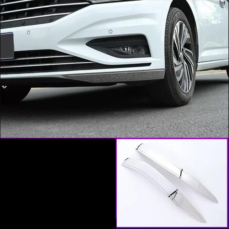 

Для VW Jetta MK7 2019 2020 2021 2022 2023 детали 2 шт./лот из нержавеющей стали автомобильный передний задний бампер защитная накладка панель Front Silver
