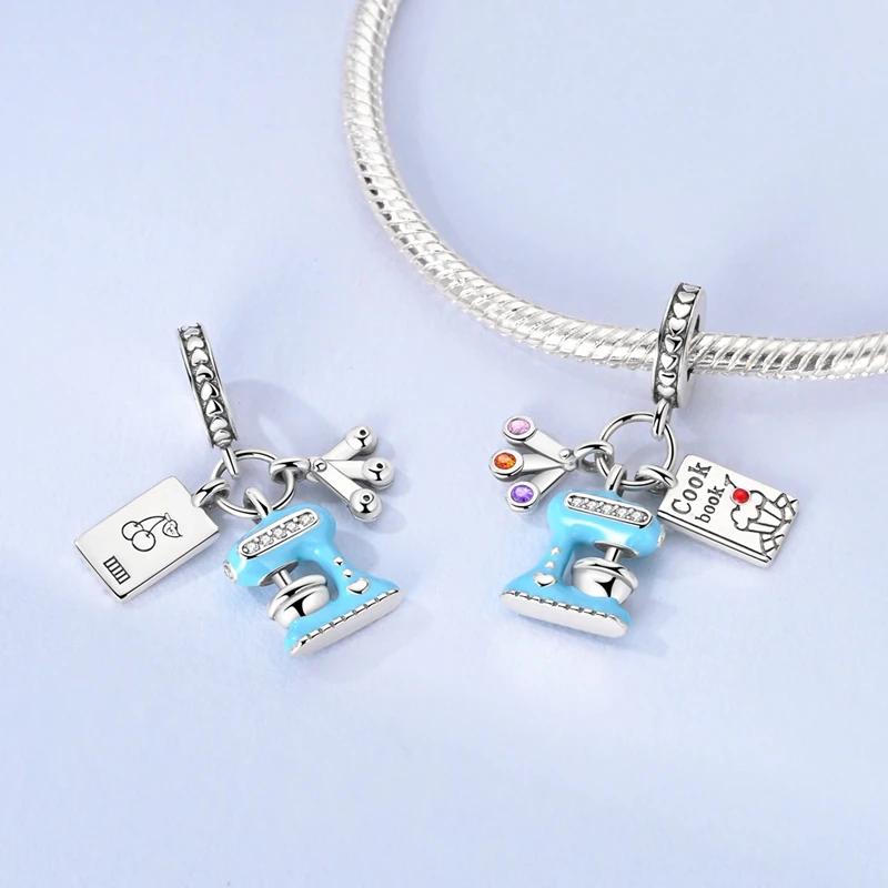 Charms Coppercreative Colorful Baking Recipe Beads Fit Charms Plataoriginal Bracelet Beads Women Jewellery Making