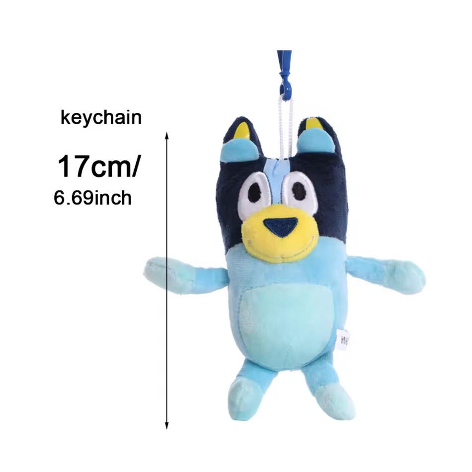 Cute Bluey Bingo Plush Toy Soft Cartoon Dog Doll Kids Festival Gifts Family Plush Toys
