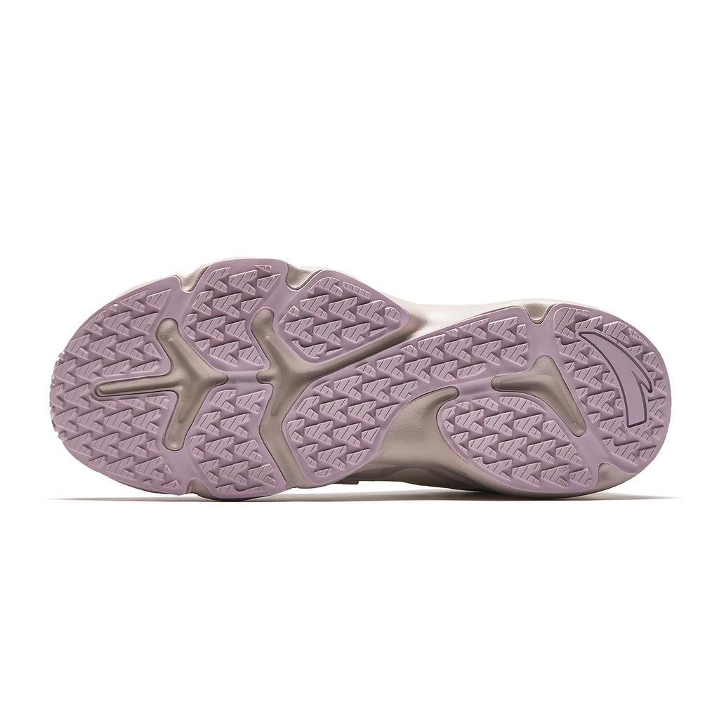Anta Comfortable Fashion Versatile Shock Absorbing Wear Resistant Dad Shoes Women Sneakers Fish-Belly-White Lotus-Gray 922548923-1