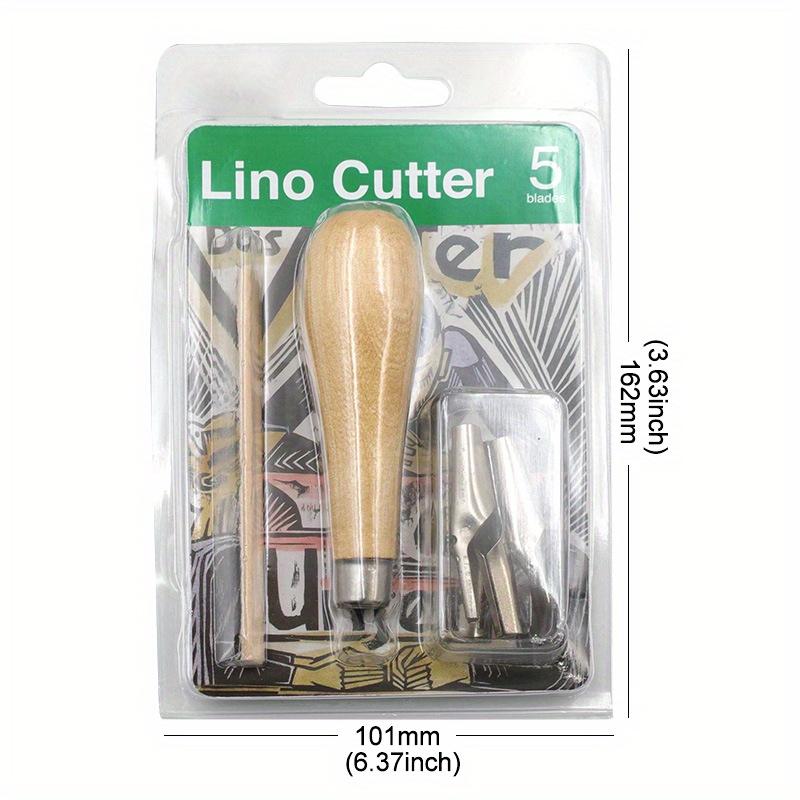 

Набор инструментов для гравировки для печати с 5 лезвиями, DIY инструмент для резки линоблока, инструмент для гравировки штампов, аксессуары, художественные принадлежности для скульптуры 1set