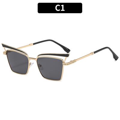 Women's Sunglasses, Fashionable Metal Cat Eye Sunglasses.