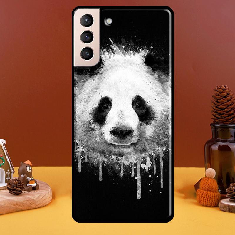 Roztomilá kreslená panda pro Samsung Galaxy S22 Ultra S20 S21 FE S10 S10e S9 Note 10 Plus Note 20 Ultra pouzdro na telefon