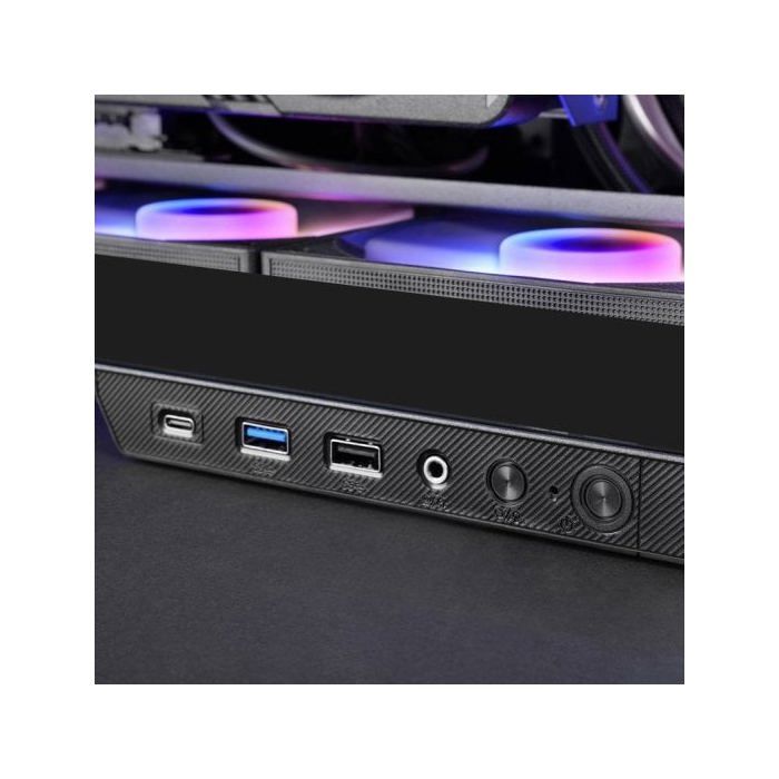 Gaming Case - Mars Gaming - Mc-3gf - Triple Tempered Glass - 2 X 120mm Argb Fans - Vertical Gpu Mount