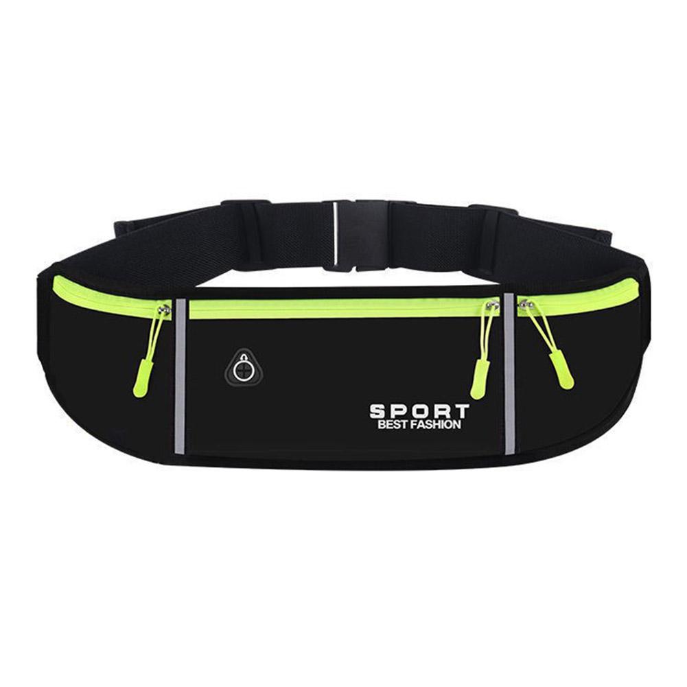 

Running Waist Bag Sports Outdoor Jogging Marathon & Fitness Adjustable Waist Bag With Water Bottle Holder Zipper Pockets