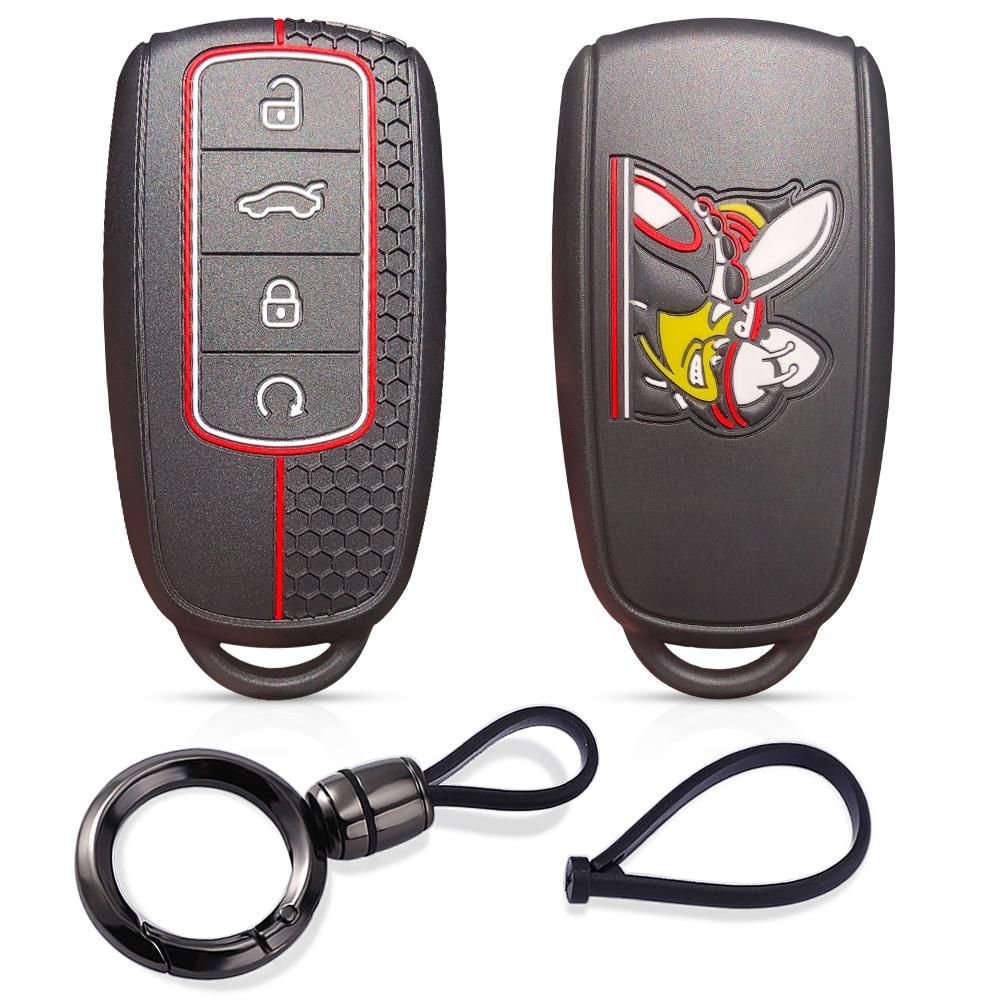 Silicone Key Case Shell Remote Car Key Cover for  Chery Omoda C5 Tiggo 8 Plus 7 Pro Tiggo 8 Pro Arrizo 5 Keycheins Holder 2021