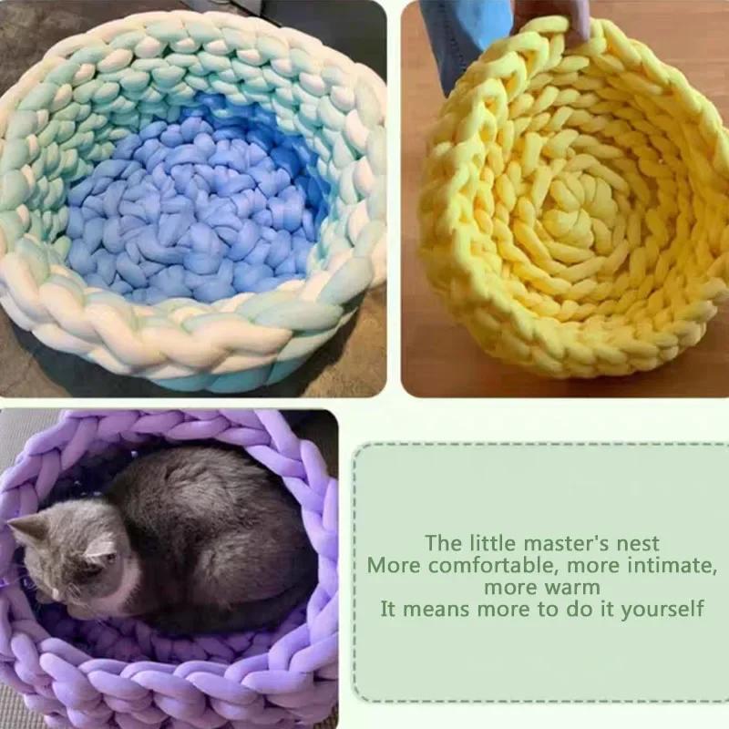 1KG Samt Füllung Chunky Riesen Garn 3cm Dick Handgemacht Wolldecke Linie DIY Handstricken Schal Garn Häkeldecke Teppiche