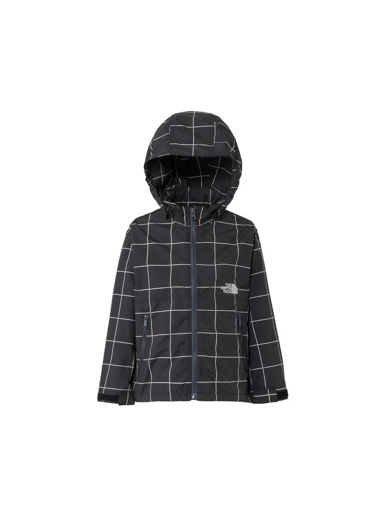 The North Face T Novelty Compact Windowpane Size 120 Jacket, Gray,