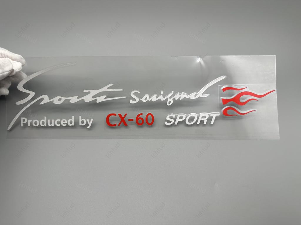 Hood Sticker Decal for CX-60, Waterproof, Car Logo, Mazda CX60, KH Series, etc., Hood