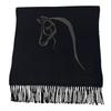 Excellent Scarf Cheval Au Tré Navy Cashmere Mens Used