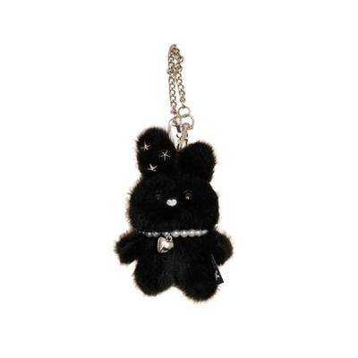 MOSSGARDEN1919 Boku Boku Character Keychain Star Cubic Rabbit (Black)