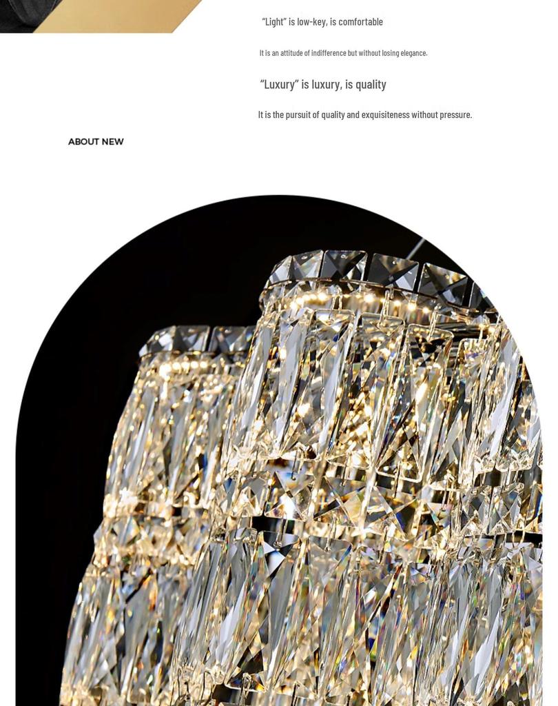 Luxurious Crystal Chandelier: Stylish, Creative & Modern Lighting Fixture for Living Room or Restaurant (2025 New Model)