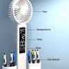 Multifunction Table Lamp LED Four-headed Folding With Fan Calendar Clock USB Rechargeable Desk Light Eye Protection Desk Lamp
