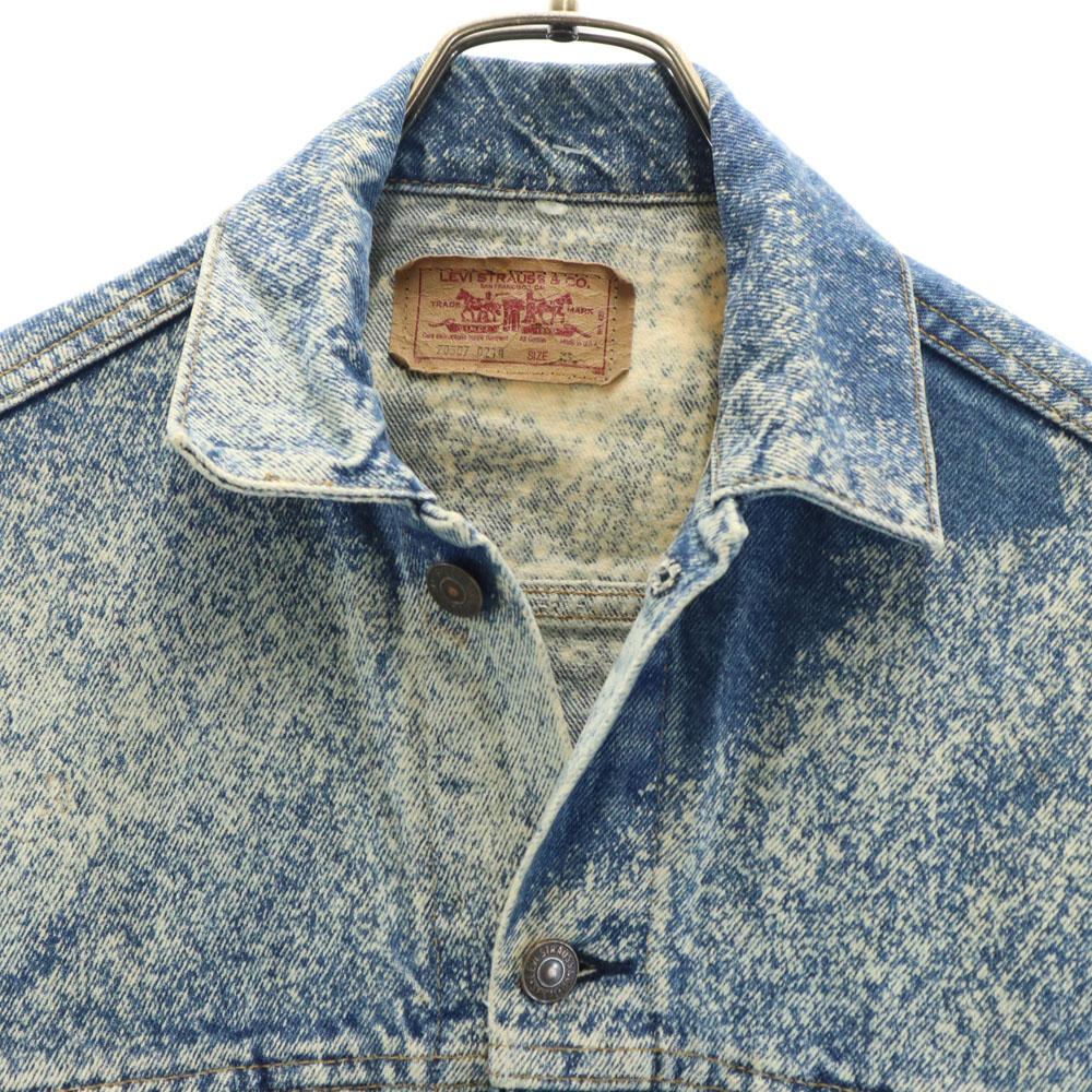 Levi's 90s 70507-0214 Old USA Made bleaching Denim Jacket Men's Used