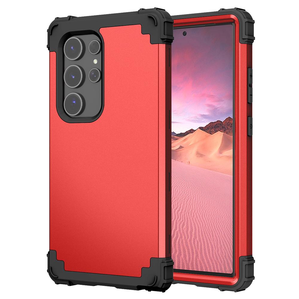 

L-Style Чехол для Samsung Galaxy S25 Ultra Противоударный ПК+ТПУ Задняя крышка для телефона Red