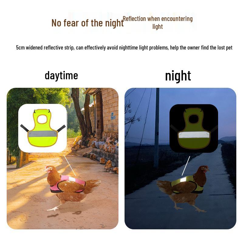 Reflektierende Hühner- und Gänseweste - Haustierbekleidung & Zubehör Umhang