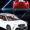 1/24 Toyota Crown KLUGER SUV Alloy Car Model Diecast Metal Toy Off-road Vehicles High Simulation Sound and Light Collectibles Kids Gift